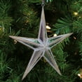 thumbnail image 4 of Northlight 7.5" Mirrored Five Point Star Christmas Ornament - Gray, 4 of 4