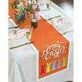 thumbnail image 5 of Easter Rabbit Eggs Table Runner Country Decor Tableclothss for Dining Table Decoration Table Cover, 5 of 6
