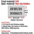 thumbnail image 2 of IFHUH Funny Text Brown Felt Rubber Indoor/Outdoor Welcome Doormat, 23.6"x15.7", 2 of 3