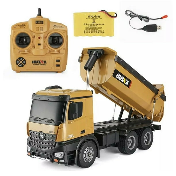 HUINA TOYS 1573 1/14 2.4G 10 Channel Remote Dump Truck Toy Walmart