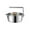 🍒 Silver_New#3934, variant on 304 Stainless Steel Camping Pot with Folding Handle for Hiking, Picnics, and Boiling Water