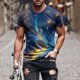 thumbnail image 1 of Tops para hombre, blusas y camisas de manga corta con cuello redondo para hombre, jersey informal de moda con estampado de cuello redondo para hombre, pantalones cortos deportivos para fitness, blusa, 1 of 5