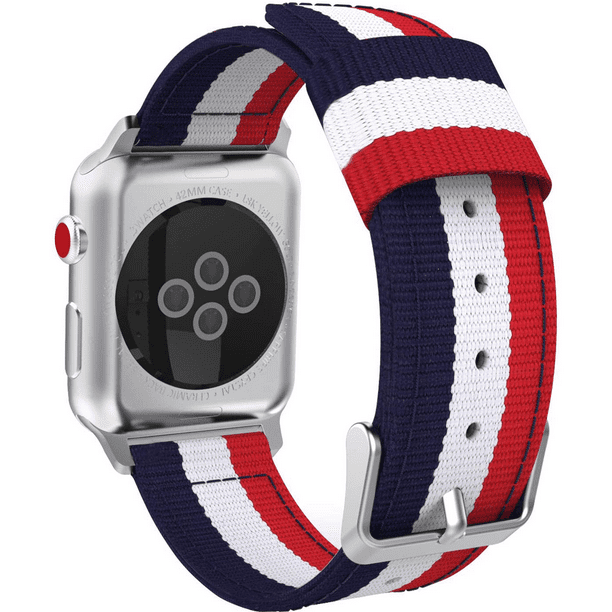 Compatible for Apple Watch Band Fine Woven Nylon Adjustable