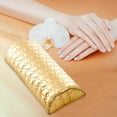 thumbnail image 4 of Herramienta de manicura de soporte para reposabrazos de uñas de cuero PU, cojín cómodo, almohadilla de esponja para reposabrazos, almohada para el cui Oro shamjiam Resto del brazo de las uñas, 4 of 7