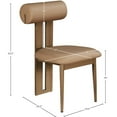 thumbnail image 3 of Meridian Furniture Dario Tan Dining Chair (Set of 2), 3 of 8