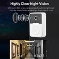 thumbnail image 3 of Visual Door Bell inalámbrico Cámara Visual timbre de seguridad inteligente con visión nocturna Audio Tomshoo Timbre visual, 3 of 7