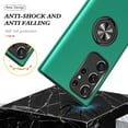 thumbnail image 3 of K-Lion for Samsung Galaxy S21 Ultra Rugged Slim Case ,Ring Holder Shockproof Case All-Inclusive Lens Protection Phone Cover Support Car Mount Magnetic Stand for Samsung Galaxy S21 Ultra ,Darkgreen, 3 of 7