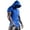 A-Blue238, variant on XIAONU Mens Raglan Sleeve Hooded Tee Fitted Short Sleeve Hooded Pullover Shirt Quickdry Athletic Gym Tees