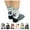 6011-6pairs Dogs, variant on Women's Cute Art Cartoon Colorful Casual Crew Cotton Animal Socks