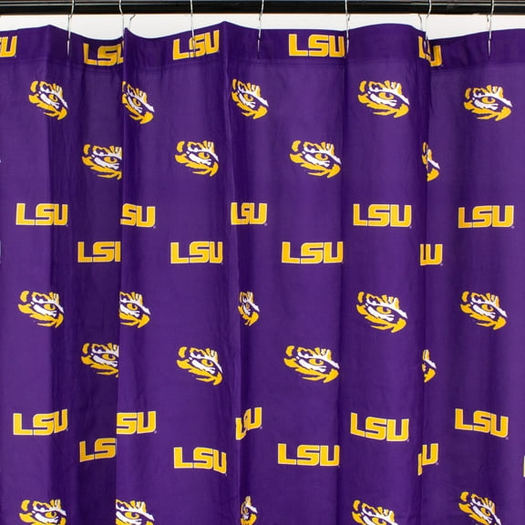 LSU Tigers Printed Shower Curtain Cover - 70" x 72"