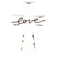 thumbnail image 2 of Dicksons Love Distressed White Enamel Look 7 inch MDF Tabletop Cross, 2 of 2