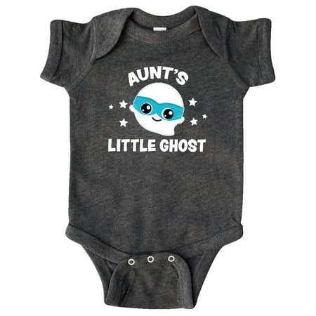 

Inktastic Cute Aunt s Little Ghost with Stars Gift Baby Boy or Baby Girl Bodysuit