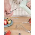 thumbnail image 4 of Mini Hold Cordless Electric Hand Mixer,usb Rechargable Handheld Egg Beater With 2 Detachable Stir Whisks 4 Speed, 4 of 5
