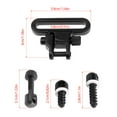 thumbnail image 2 of QD Sling Swivels High Strength Steel 2 Quick Detachable Sling Swivels Tri Lock System Mount with 3 Pieces Sling Swivel Studs, 2 of 8