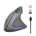 thumbnail image 1 of Ratón vertical CHAO 2,4 GHz gris plateado ergonómico, 1 of 4