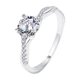 thumbnail image 4 of Anillo de moissanita de 1 quilate de plata esterlina s925 Anillo de sentido europeo y americano para mujer, 4 of 6