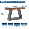 thumbnail image 3 of Garvee 55in Long Console Table, Farmhouse Wooden Entryway Table Sofa Table Behind The Couch with Storage for Living Room Hallway, 3 of 7