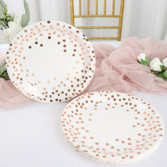 Rose Gold Party Plates