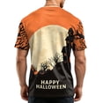 thumbnail image 7 of Halloween Shirts for Men Short Sleeve Round Neck Pumpkin Bat Print Pullovers Causal Loose Funny Tees, M, 7 of 7
