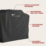 TYTUS Emberwood Gas Griddle with Grill and Prep Cart and Cover