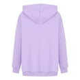 thumbnail image 4 of Lmnyox Valentine's Day Hoodies for Women Cute Heart Graphic Long Sleeve Hooded Pullover Valentine's Sweatshirts, 4 of 5