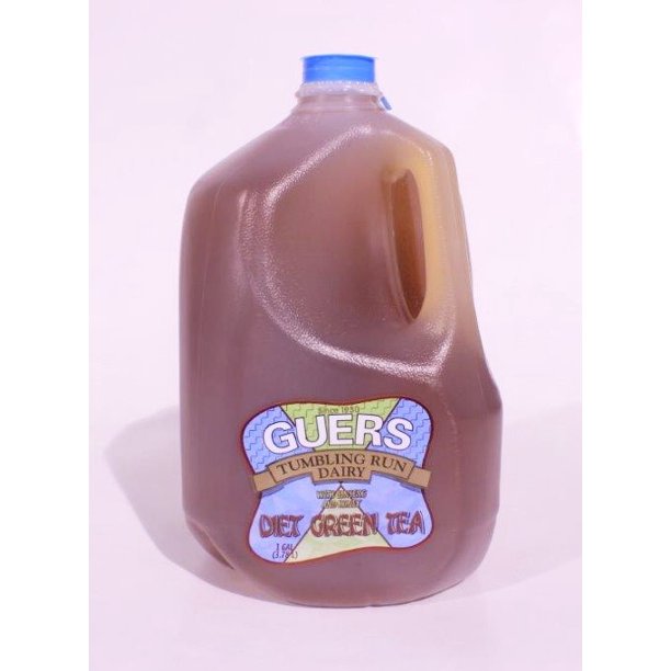 Guers Tumbling Run Dairy Green Tea with Ginseng and Honey, 1 Gallon