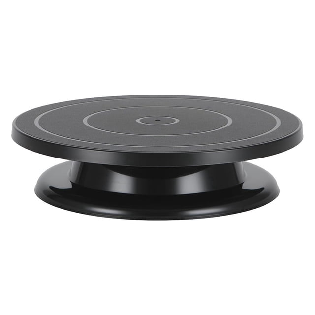 Soporte giratorio para pasteles de 28 cm (11 pulgadas) pintado de negro