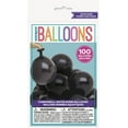 Latex Cannonball Water Balloons, Black, 100ct