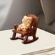 thumbnail image 4 of Figura de animal mecedora escultura en miniatura decoración de mesa decorativa Oso, 4 of 8
