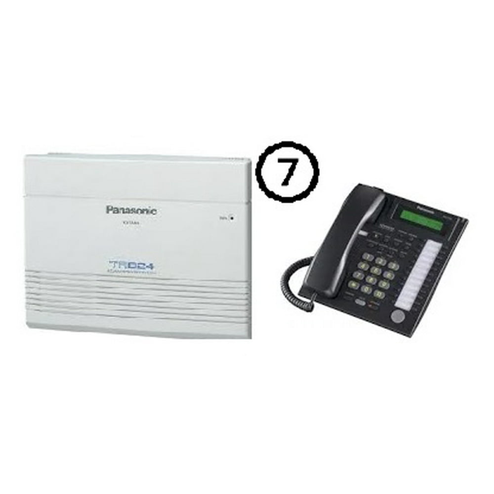 Panasonic KXTA824 & 7 KXT7731 Black Bundle
