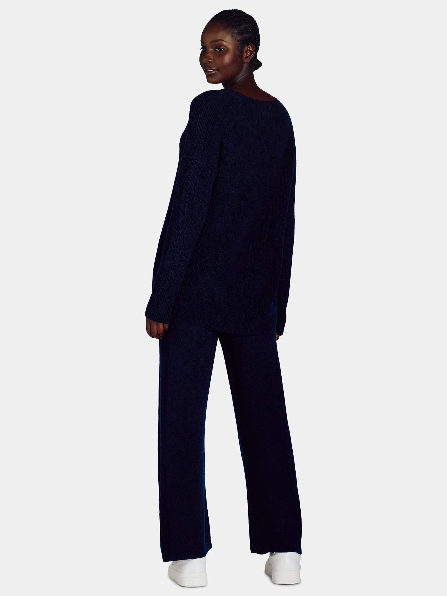 Time and Tru Woman's Long Sleeve Sweater and Pants Set, 2-Piece, Sizes XS-XXXL