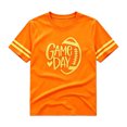 thumbnail image 3 of bravefron Girls Game Day Team Graphic Tee Short Sleeve Sporty Top for Young Athletes Casual Crew Neck Fan Shirt, 3 of 3