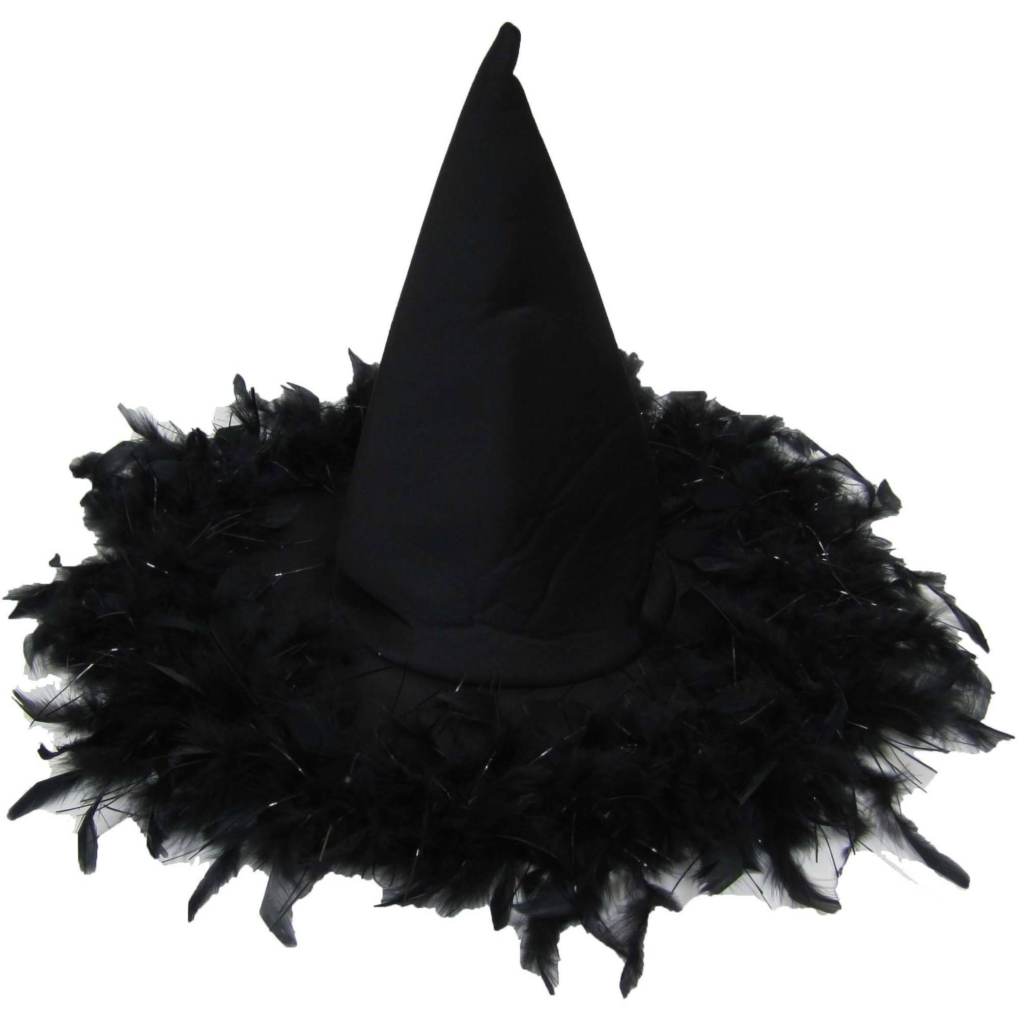 Witch Hat 18" with Veil Halloween Costume Accessory
