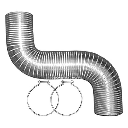 Builder s Best Builders Best Inc 4in. X 8ft. Dryer Vent Kit With Metal Clamps 110460 — Residential Use Standard Application