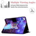 thumbnail image 4 of Allytech Slim Case for iPad Mini 7.9 inch Tablets, iPad Mini 5/Mini 4/Mini 3 2 1 Cover, Soft TPU Bumper Shockproof Auto Sleep Wake Card Slots Holder Wallet Case for iPad Mini 5 2019, Galaxy Cat, 4 of 6