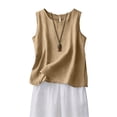 thumbnail image 6 of Breathable Linen Tops for Women Beach Vacation Flowy Summer Outfit, 6 of 6