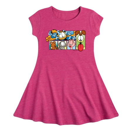 

Garfield - Character Grid - Toddler And Youth Girls Fit And Flare Dress