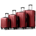 thumbnail image 2 of IVV 4-Piece Luggage Set in Retro Red – 16"/20"/24"/28", Lightweight Travel Suitcases Set with Aluminum Alloy Handles and Spinner Wheels, Ideal for Short & Long Trips, 2 of 9