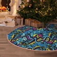 thumbnail image 5 of Rateoe Love Music Pattern Christmas Tree Skirt with Ties , Christmas Tree Decorations, Farmhouse Christmas Decor Xmas Holiday Decorations-48", 5 of 6