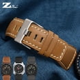 thumbnail image 4 of Correa de reloj de cuero genuino para hombre, correa para Bell & Ross B&R BR-01 BR-03, correa convexa de 24 mm de alta calidad, pulsera + herramienta, 4 of 5