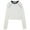 White - 140, variant on American Eagle Womens Ribbed Crop Top Blouse, White, Small