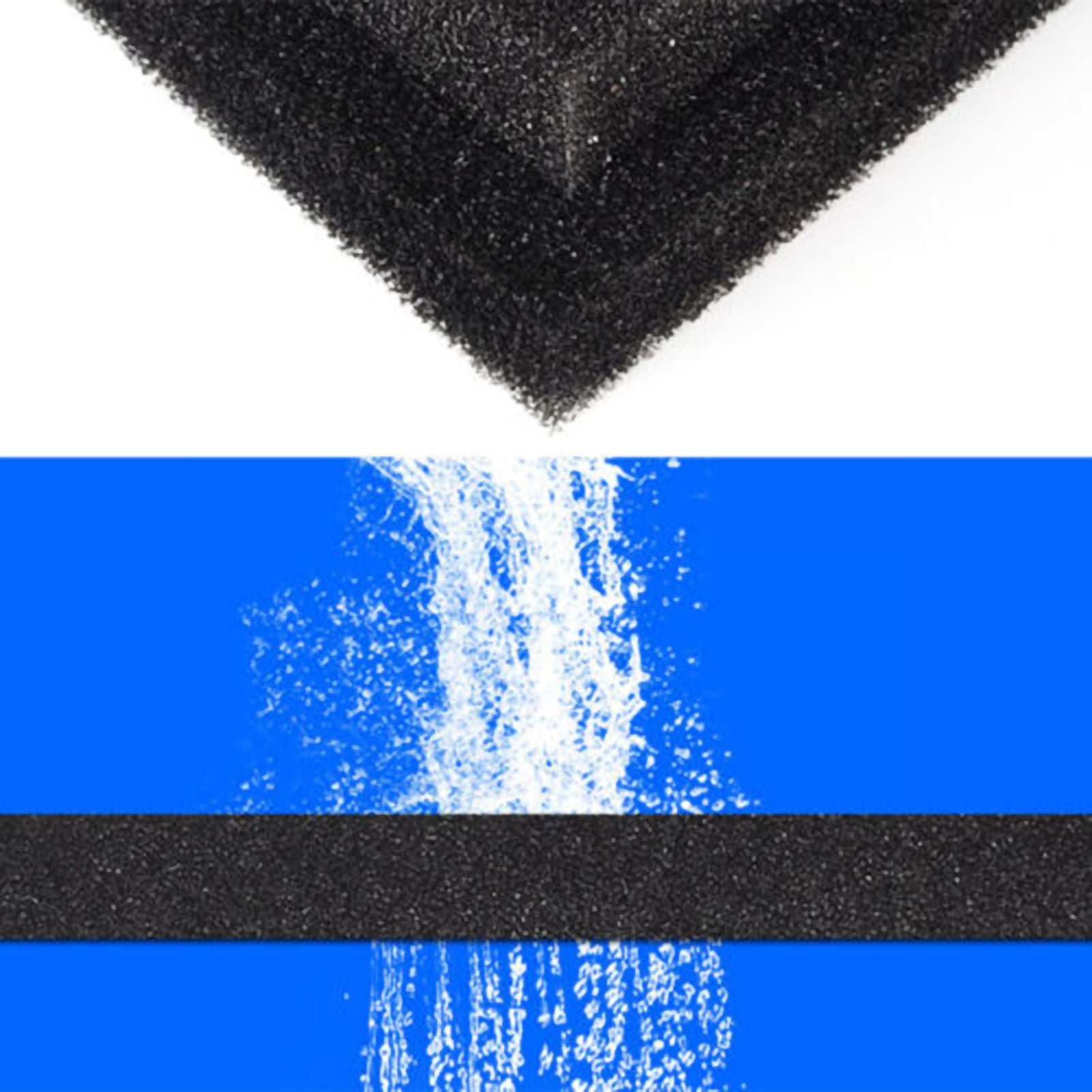 Ayyufe Filter Thickening Reusable Sponge Practical Filtration Pad for Fishbowl