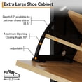 thumbnail image 6 of Shoe Cabinet with 4 Flip Drawers, Freestanding Shoe Storage Organizer for Entryway, Shoe Rack Cabinet, Dry and Wet Separation with Metal Legs, 6 of 10
