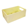 thumbnail image 1 of Cesta de almacenamiento plegable multiusos con asa para el hogar, el baño y la oficina, color amarillo, 1 of 4
