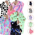 thumbnail image 2 of Lazy TV Manta con capucha Sherpa Fleece manta usable de gran tamaño, Sudadera con capucha gruesa cálida para mujeres, hombres y adolescentes, 2 of 4