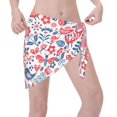 thumbnail image 3 of Disketp Birds Flowers Women Swimsuit Cover Up Short Chiffon Summer Beach Sarong Bikini Wrap Skirt Bathing Suit, 3 of 7