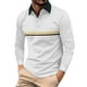 thumbnail image 1 of pstuiky hombres de manga larga, Camisa deportiva de manga larga con solapa y botones para hombre top de hombre s, 1 of 4