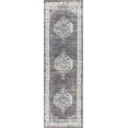 thumbnail image 3 of JONATHAN Y CALIFORNIA VINTAGE 2 x 8 Runner Rug, Ankara Vintage Medallion - Gray/Ivory, CAV105A-28, 3 of 3