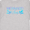 thumbnail image 4 of Inktastic Mermaid Vibes Text in Blues Boys or Girls Long Sleeve Toddler T-Shirt, 4 of 5