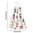 thumbnail image 6 of Yayeee Kitchen Hanging Hand Towels Set of 2 with Loop Bathroom Absorbent Tie Towel, Christmas Cups, 6 of 7